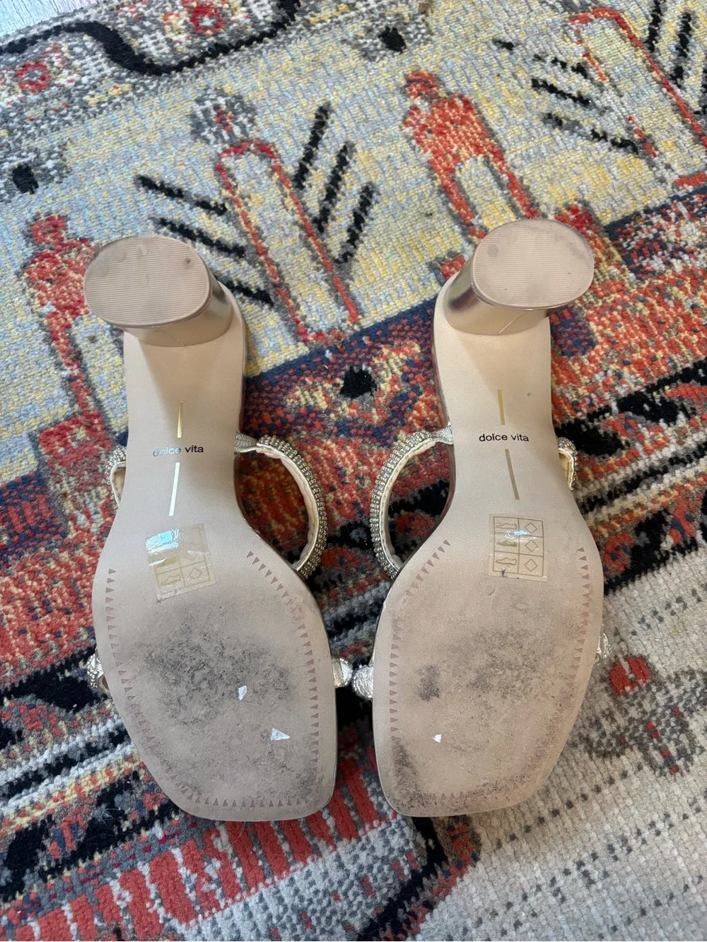DOLCE VITA women's nolah heels in gold multi